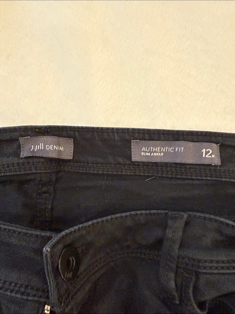 J. Jill Straight Leg Black Jeans - Picture 3 of 3